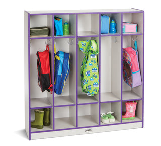 Rainbow Accents 5 Section Coat Locker
