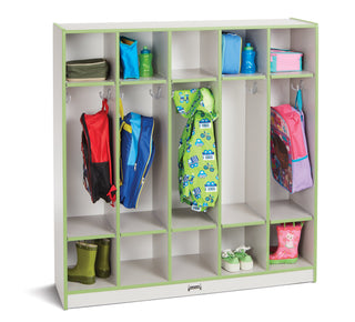 Rainbow Accents 5 Section Coat Locker