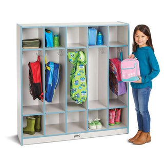 Rainbow Accents 5 Section Coat Locker
