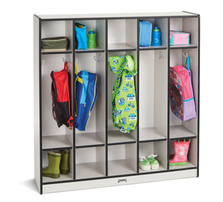 Rainbow Accents 5 Section Coat Locker