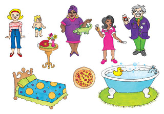 LADY W/ALLIGATOR PURSE FELT