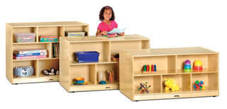 Jonti-Craft Double-Sided Storage Island — Toddler