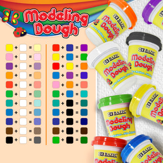 5 Oz. Multi Color Modeling Dough (3/Pack)