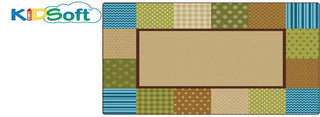 Pattern Blocks Rug Nature's Colors 6' x 9'