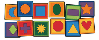 Simple Shapes Seating Kit, Set of 12, 16" Squares