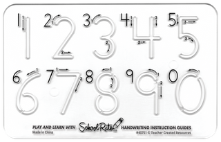 School-Rite¨ Handwriting Instruction Guides - Numbers