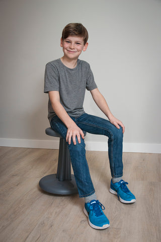 Kore Kids Pre-Teen Wobble Chair - Flexible Seating Stool for Classroom, Home & School, ADD/ADHD - Made in The USA - Age 10-11, Grade 5-6, (18.7in)