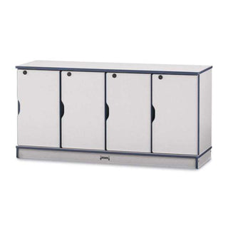Rainbow Accents Stacking Lockable Lockers -  Single Stack - Navy