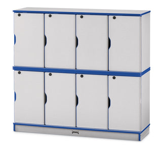 Rainbow Accents Stacking Lockable Lockers