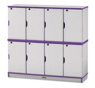 Rainbow Accents Stacking Lockable Lockers