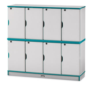 Rainbow Accents Stacking Lockable Lockers