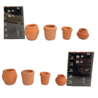 Terracotta Clay Pots 4-Pack