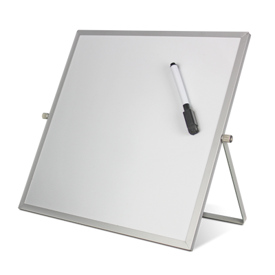 Flipside Flip 2-Sided Easel Magnetic Swivel Dry Erase Board, 12" x 12"
