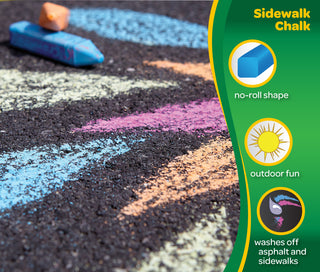 Crayola® Washable Sidewalk Chalk (48 Pieces)