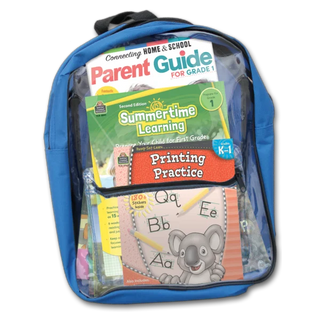 Summertime Learning: Preparing For First Grade Backpack