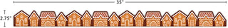 Gingerbread Houses Die-Cut Border Trim