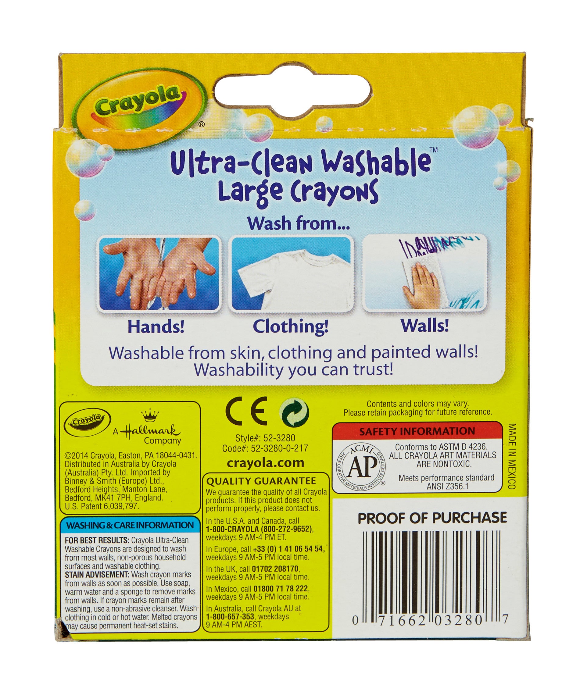 Crayola® Large Washable Crayons (8 count) - 376-280 – CM School Supply