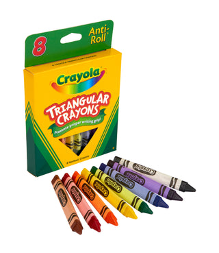 Crayola® Triangular Anti-Roll® Crayons (8 count)
