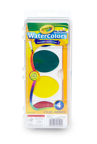 Crayola® Jumbo Washable Watercolors (4 Color Palette)
