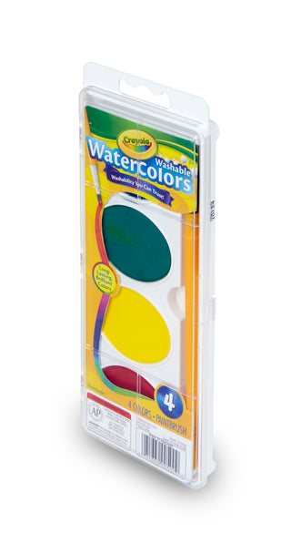 Crayola® Jumbo Washable Watercolors (4 Color Palette)