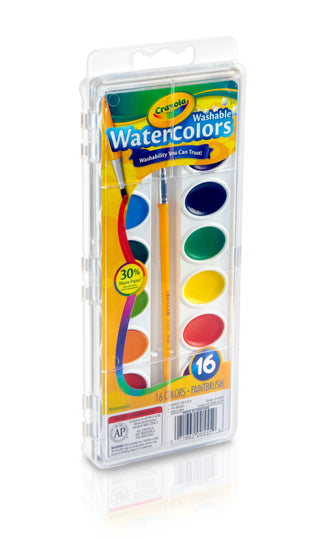 Crayola® Washable Watercolors (16 Color Palette)