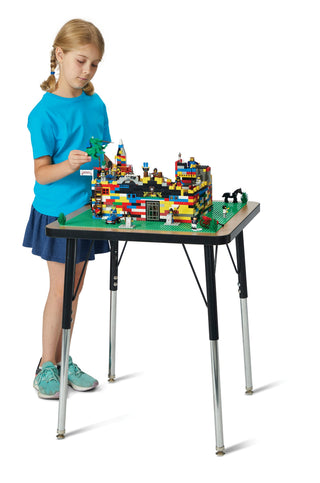 Jonti-Craft Adjustable Building Table 24-31 inch H