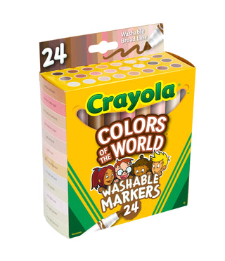 Crayola® Colors of the World Washable Skin Tone Markers, 24 Count