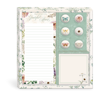 Grateful Heart Notepads and Magnets Set