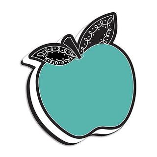 Teal Apple with Chalk Loop Leaves Magnetic Whiteboard Eraser