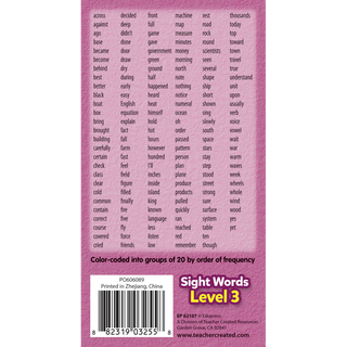 Sight Words Level 3 Flash Cards