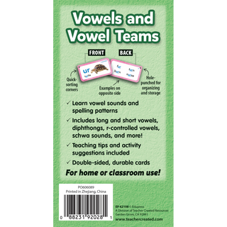 Vowels and Vowel Teams Flash Cards Deluxe Set