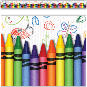 Crayons Straight Border Trim