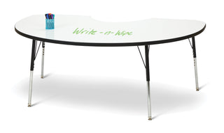 Berries Kidney Dry Erase Table - A-height