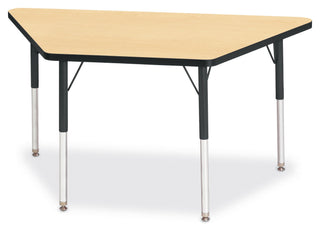 Berries Trapezoid Activity Table - Maple/Black/Black