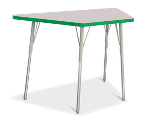 Berries Trapezoid Activity Table - Freckled Gray/Green/Gray