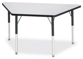 Berries Trapezoid Activity Table - Freckled Gray/Black/Black