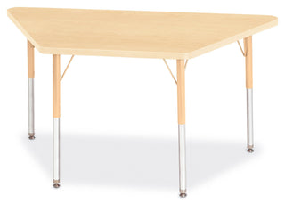 Berries Trapezoid Activity Table - Maple/Maple/Camel