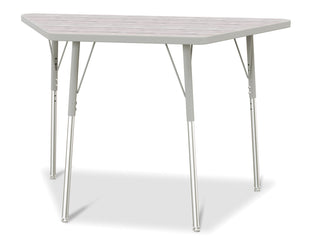 Berries Trapezoid Activity Table - Driftwood Gray/Gray/Gray