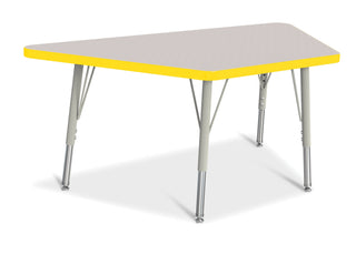 Berries Trapezoid Activity Table - Freckled Gray/Yellow/Gray