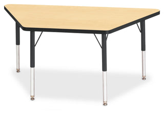 Berries Trapezoid Activity Table - Maple/Black/Black