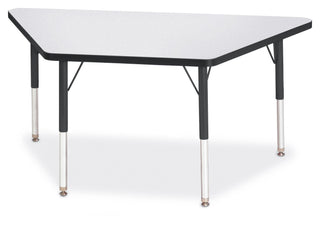 Berries Trapezoid Activity Table - Freckled Gray/Black/Black