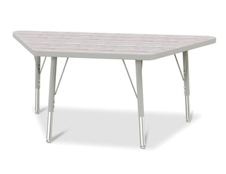 Berries Trapezoid Activity Table - Driftwood Gray/Gray/Gray