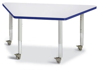 Berries Trapezoid Activity Table - Freckled Gray/Blue/Gray