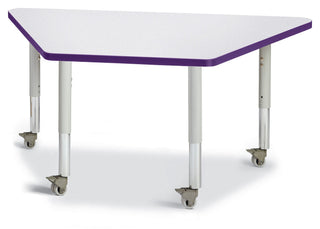 Berries Trapezoid Activity Table - Freckled Gray/Purple/Gray