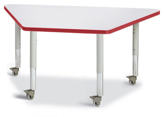 Berries Trapezoid Activity Table - Freckled Gray/Red/Gray