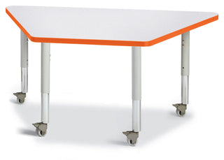Berries Trapezoid Activity Table - Freckled Gray/Orange/Gray