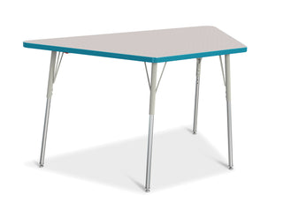 Berries Trapezoid Activity Table - Freckled Gray/Teal/Gray