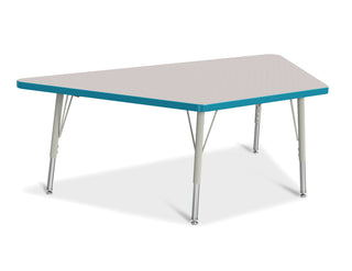 Berries Trapezoid Activity Table - Freckled Gray/Teal/Gray