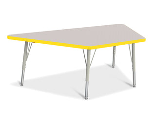 Berries Trapezoid Activity Table - Freckled Gray/Yellow/Gray