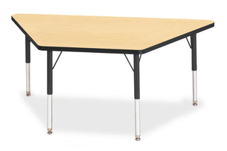 Berries Trapezoid Activity Table - Maple/Black/Black